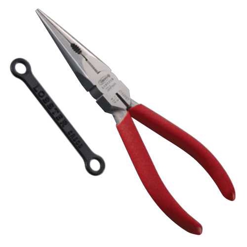 Stainless steel long-nose pliers (J-CRAFT series) + Grip adapter  J150RSTG